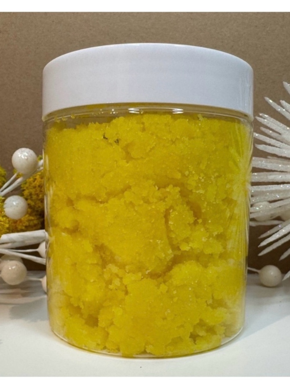 New Handcrafted Lemon Vanilla Fine Sugar Scrub